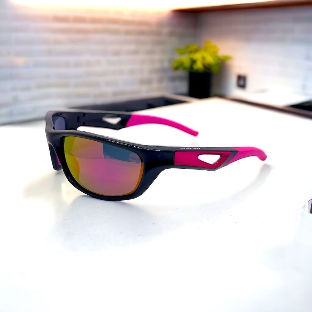 RIBVOS Polarized Wrap Sunglasses with Mirroed Lens Perfect for Fishing, Driving